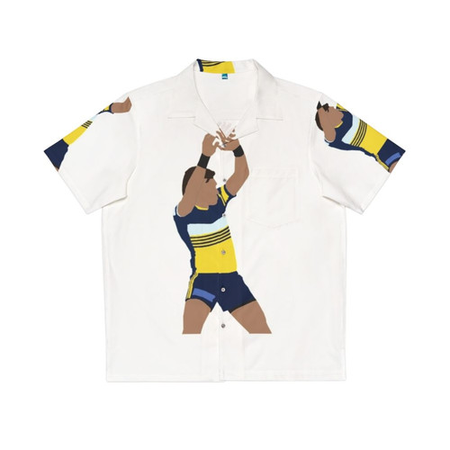 Clint Gutherson wearing the Gutherino Hawaiian Shirt