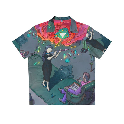 Magical music-themed Hawaiian shirt for auditions and performances