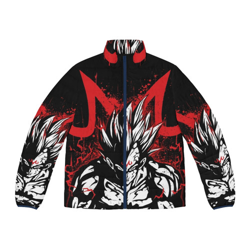 Majin Vegeta Puffer Jacket featuring the iconic Dragonball Z character