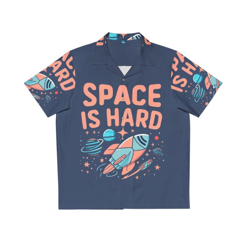 Space Force Netflix Fan Art Space Is Hard Hawaiian Shirt
