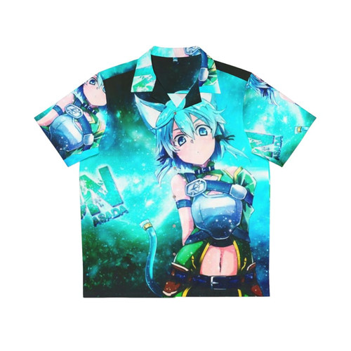 Sinon Cat Hawaiian Shirt - Anime Inspired Cat Cosplay Graphic Tee