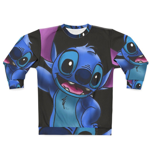 Stitch Experiment 626 Zoomed In Sci-Fi Disney Sweatshirt