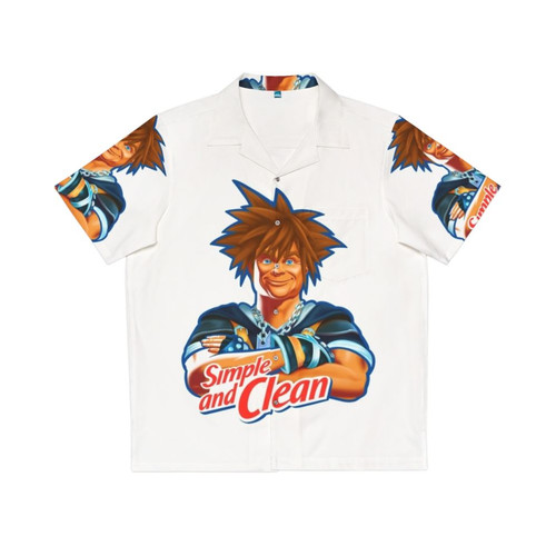 Simple and Clean Kingdom Hearts Themed Hawaiian Shirt