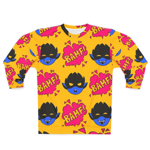 X-Men Nightcrawler Bamfs Pattern Sweatshirt
