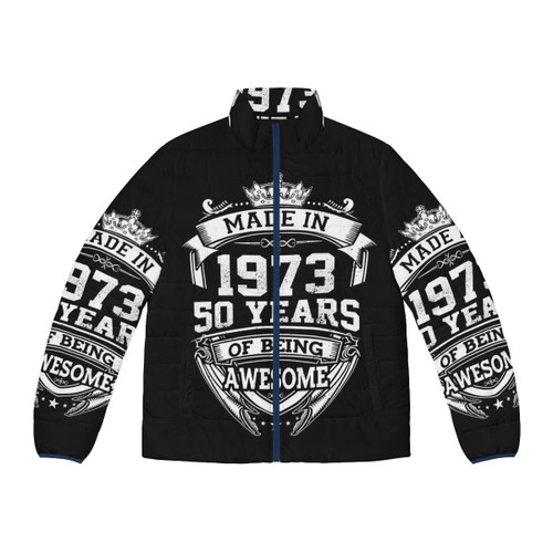 Vintage 1973 limited edition puffer jacket for 50th birthday