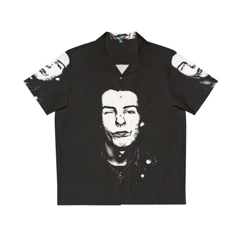 Sid Vicious Hawaiian Shirt with Punk Rock Graphic