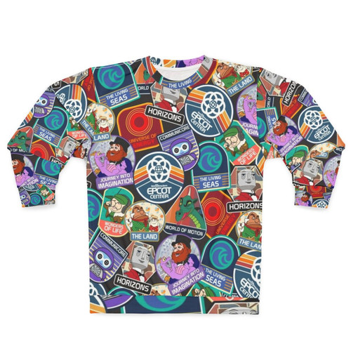 Epcot Center Attractions Themed Sweatshirt