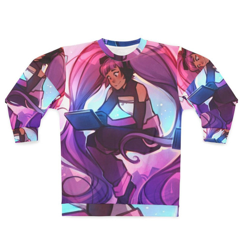 Entrapta Sweatshirt with Cartoon Superhero Princess Design