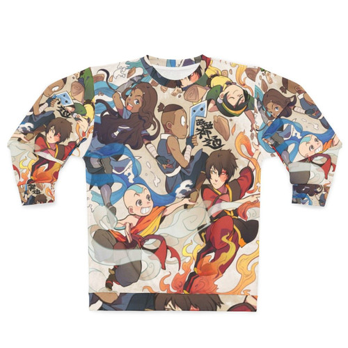 Avatar The Last Airbender themed graphic sweatshirt
