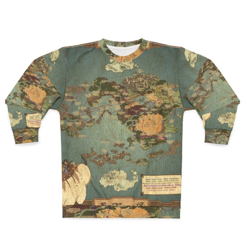 Avatar The Last Airbender Map Sweatshirt featuring Aang, Katara, Sokka, and Toph