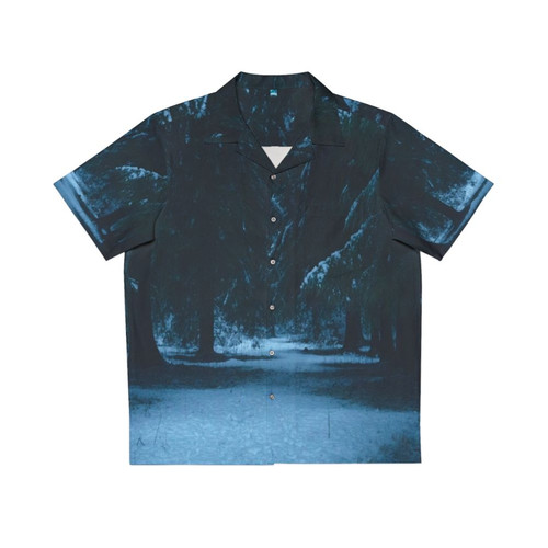 Snowy Woods Hawaiian Shirt - Fantasy Forest Adventure Apparel