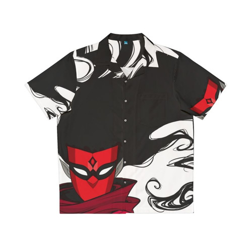 Magical "She-Ra" Hawaiian Shirt featuring shadows and dark fantasy elements