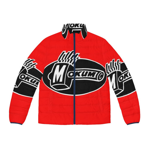 Mokum Records Puffer Jacket featuring gabber, hakken, and oldschool hardcore inspired design