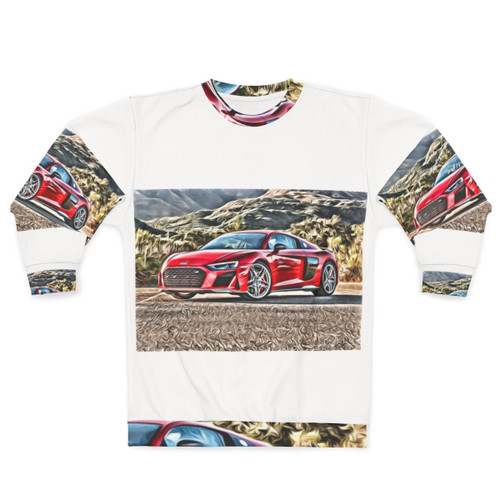 Audi R8 Sweatshirt featuring the iconic Audi R8 supercar design