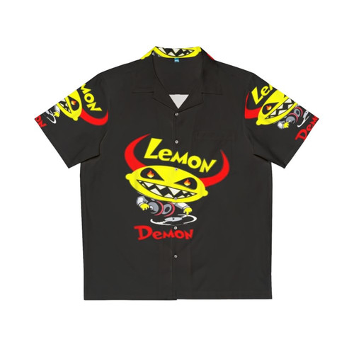 Lemon Demon DJ Hawaiian Shirt with Tropical Print