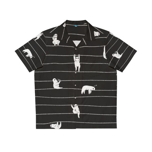 Sloth Stripe Hawaiian Shirt - Comfortable and Stylish