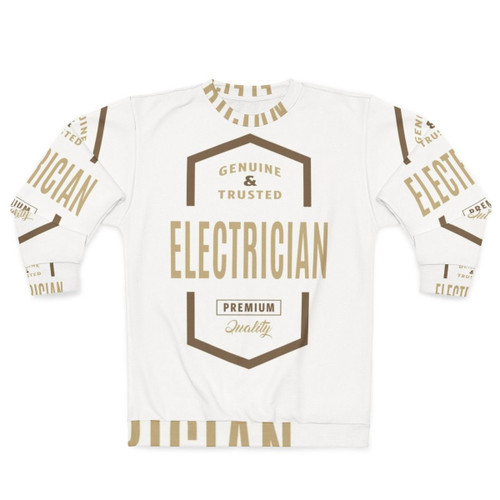 Electrician Sweatshirt with Electrical Worker Design