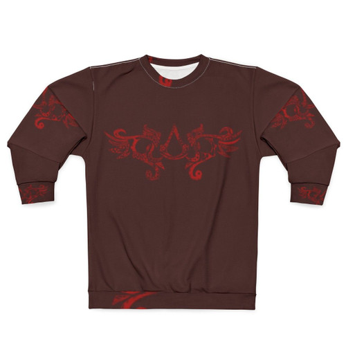 Assassin's Creed Red Tribal Pattern Sweatshirt