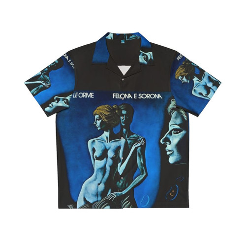 Vintage Le Orme Progressive Rock Hawaiian Shirt with Felona e Sorona Design