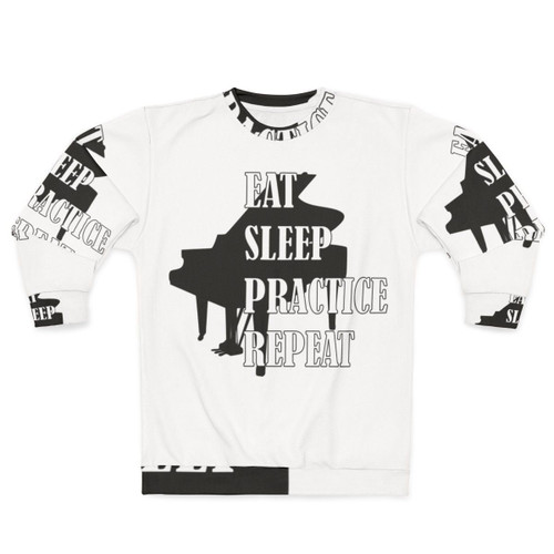 Eat Sleep Practice Repeat Piano Musician Sweatshirt