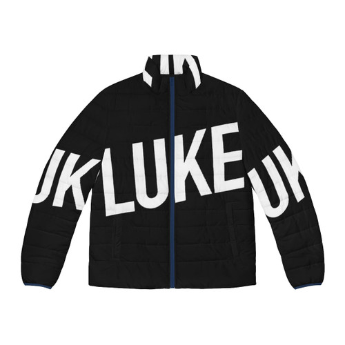 Luke rock band french puffer jacket, men's stylish winter jacket with french design