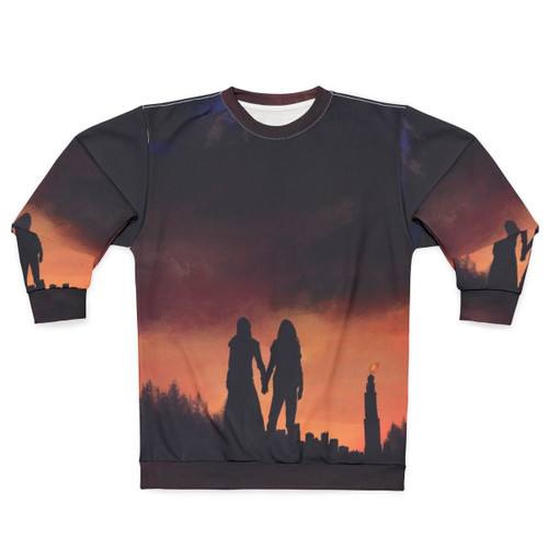 Earth Meets The Sky Sweatshirt featuring characters from The 100