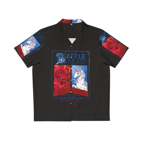 Last Battle Hawaiian Shirt featuring The Last Unicorn inspired fantasy design