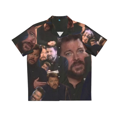 Jonathan Frakes Typography Hawaiian Shirt