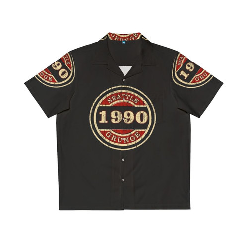 Seattle Grunge Hawaiian Shirt 2 - 1990s Alternative Rock Music Tee