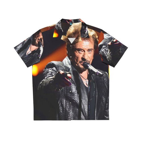 Johnny Hallyday Singer Hawaiian Shirt