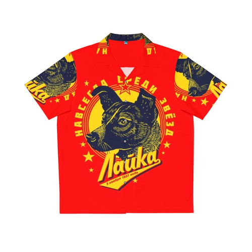 Laika Soviet Space Dog Hawaiian Shirt