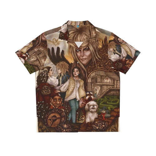 Labyrinth Fantasy Hawaiian Shirt with Magical Creatures
