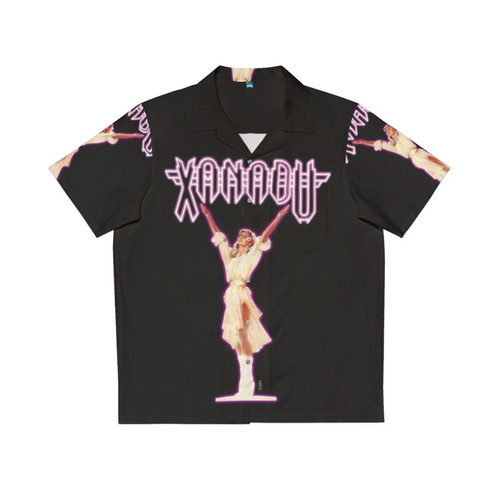 Retro 80s Xanadu Hawaiian Shirt with Olivia Newton John Inspired Design