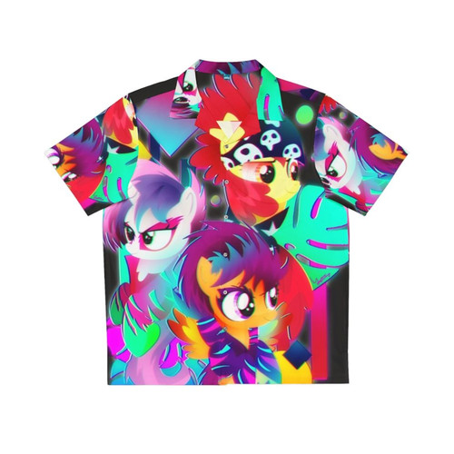 Retro 80s Synthwave Cutie Mark Crusaders Hawaiian Shirt