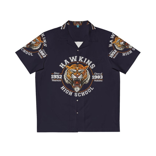 Retro 80s Stranger Things Hawkins High School Hawaiian Shirt