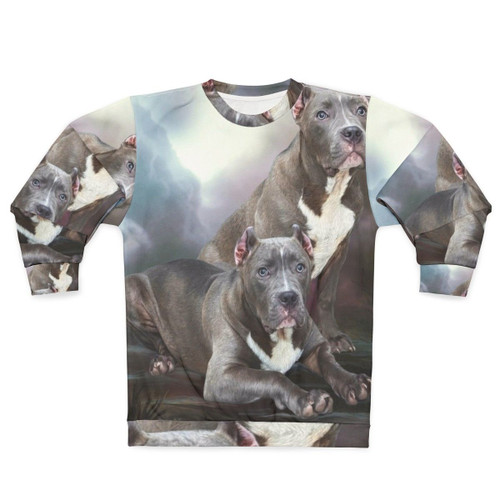 American Bully Breed Sweatshirt with Custom Pet Art