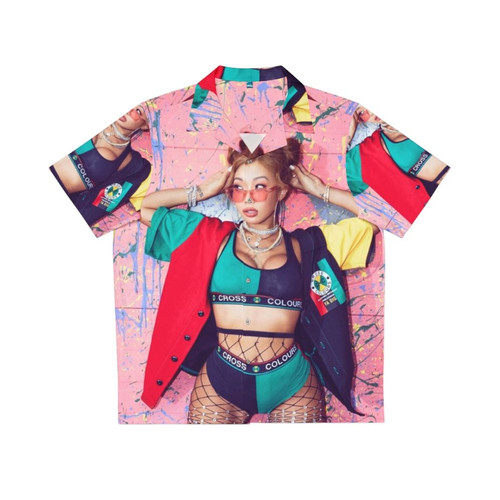 Jessi Hawaiian Shirt - Colorful Floral Pattern