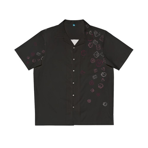 Cascading pink dice Hawaiian shirt for gamers