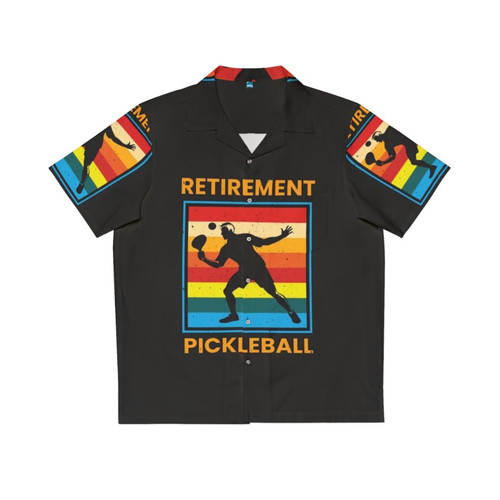 Retirement Pickleball Hawaiian Shirt with Focus on Active Leisure Gear