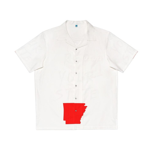 Arkansas Hawaiian shirt featuring tropical design