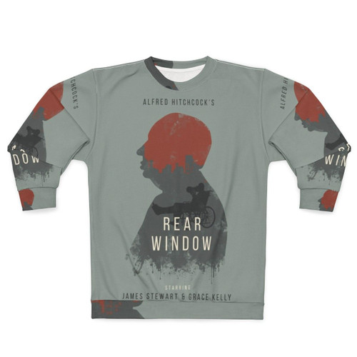 Classic Alfred Hitchcock Rear Window Sweatshirt with James Stewart and Grace Kelly