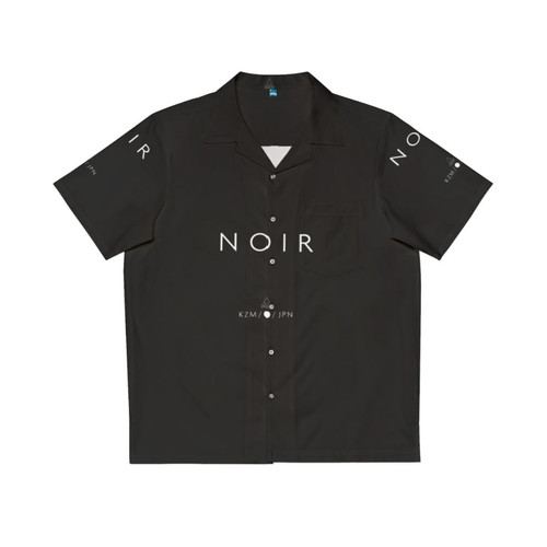 Kizumonogatari Noir Hawaiian Shirt featuring characters from the Monogatari anime series