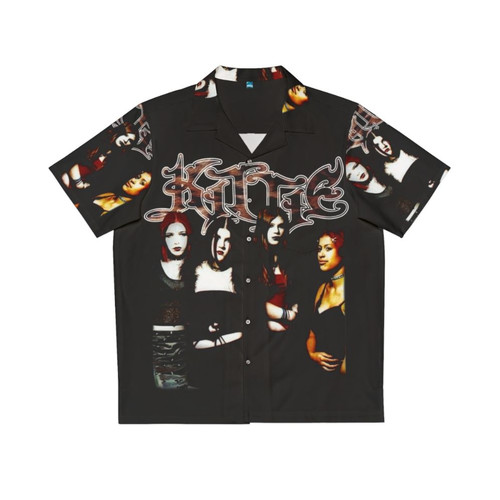 Kittie Spit rare black metal Hawaiian shirt