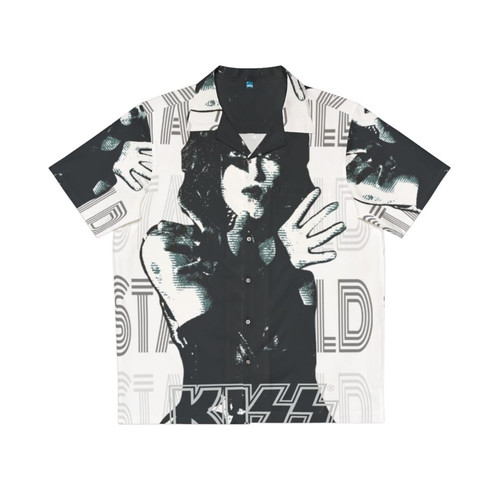 Kiss Starchild White Background Hawaiian Shirt