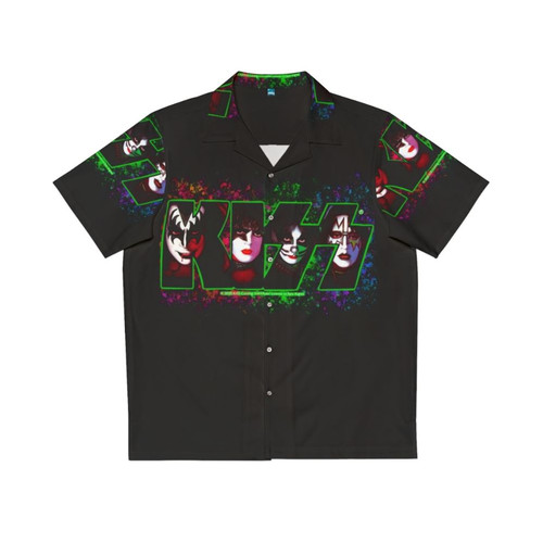 KISS fan art printed Hawaiian shirt