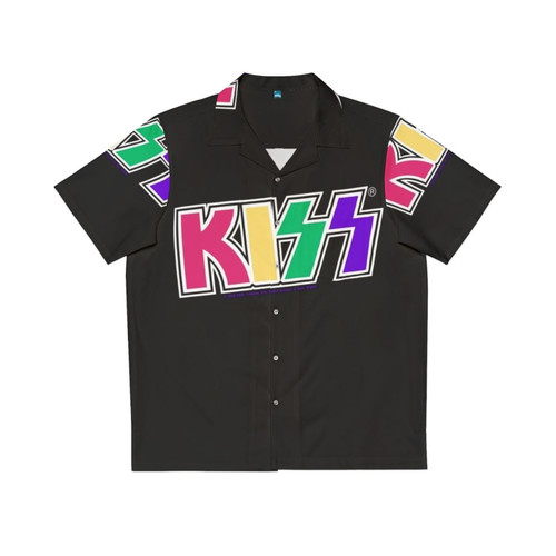 KISS Band Colorful Logo Hawaiian Shirt
