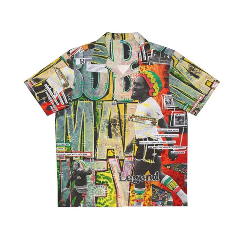 Reggae Soccer Legend Collage Hawaiian Shirt