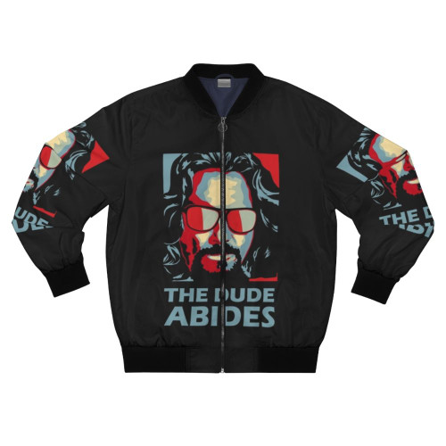The Dude Abides Retro Bomber Jacket featuring a pop culture design