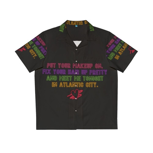 Atlantic City Hawaiian Shirt with Neon Colors and Bruce Springsteen Inspiration