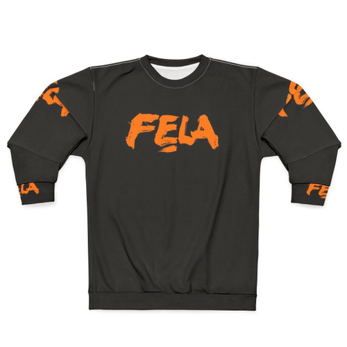 African Afrobeat Sweatshirt with Vibrant Music and Art Motifs